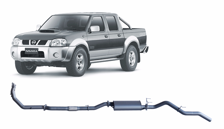 Redback Extreme Duty Exhaust for Nissan Navara D22 2.5L (01/2007 - 10/2015)